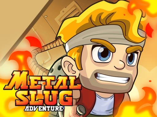 Image of the fearless main character gearing up for epic battles in Metal Slug Adventure Game, armed to the teeth with weapons and ready for action.