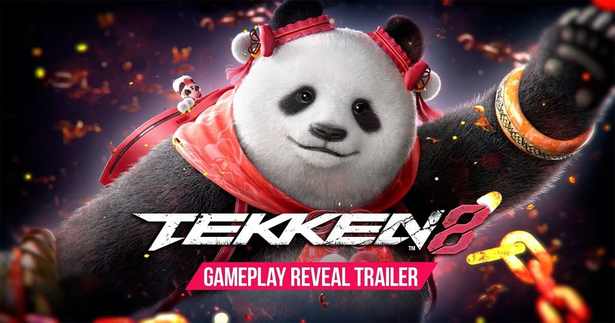 Image of Panda fiercely defending her bamboo feast in the Tekken 8 Character Trailer, showcasing powerful grappling moves and raw strength in an adorable yet formidable display of fighting prowess.
