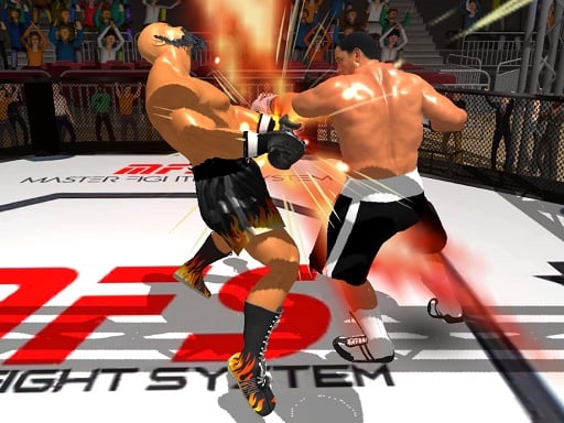 Image of two pixelated boxers mid-punch in King Boxing 2024 online game.